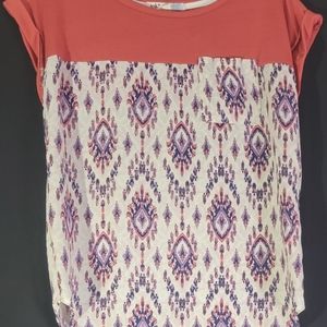 Jolt short sleeve blouse